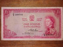 Rodeža 1 £ banknotas