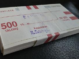 1993 500 talonų pakuotės