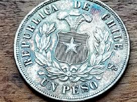 Čilės pesas 1884 m.