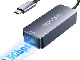 Adapteris tinklo Usb-c 3 - Rj45. 2.5gbps