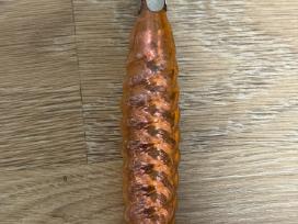 Vintažinis stiklinis eglutės žaisliukas