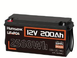 Humsienk Lifepo4 12v 200ah baterija su Bms (2560wh