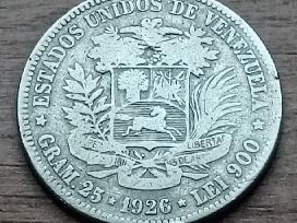 Venesuela 5 bolivarai 1926 m.