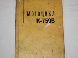 Karinio K-750b motociklo gamyklinė knyga 1965 m.