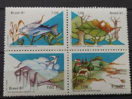 Brazilija 1981 fauna , švarūs, bukletas Michel 182