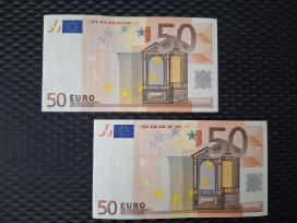 50 euro banknotai 2002 metu, seno tipo