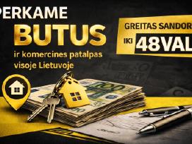 Skubiai perkame butus 1, 2, 3, 4 kambarių