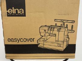 „Elna Easycover“ plokščiasiūlė siuvimo mašina.