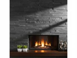 Akmens panele 15x60cm Black Matt