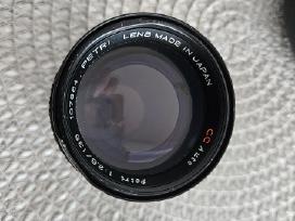 Vintažiniai objektyvai nikkor petri yashica