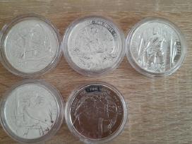 1 oz 31.10 g sidabrinės monetos Mitai ir Legendos