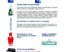 Bissel siurblio priedai