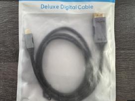 Displayport 2.1 8k 1m medžiaginis laidas