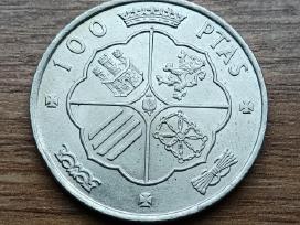 Ispanijos 100 pesetų sidabrinė moneta