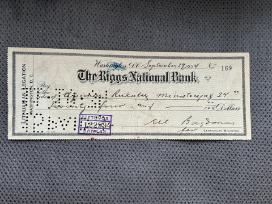 Rigs National Bank čekis su lietuvybe