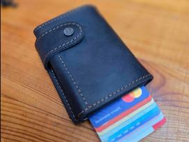 Odinė automatinė piniginė su Rfid apsauga