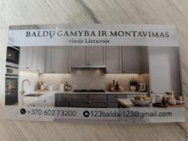 Baldų montavimas , gamyba