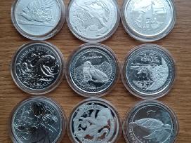 1 Oz sidabrinės uncijos monetos