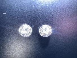 0.42ct natūralių deimantų pora E If 3ex
