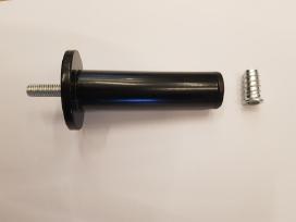 Baldų kojelės juodos metalinės naujos