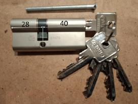 Abus spynos cilindras 28+40 su 5 raktais