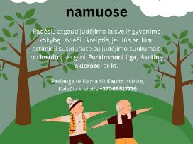 Kineziterapija/ reabilitacija/ mankšta namuose