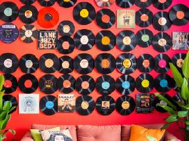 Vintažinės vinilinės plokštelės dekorui, Lp