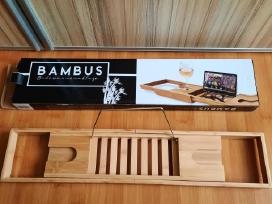 Bambukinis išskleidžiamas padėklas