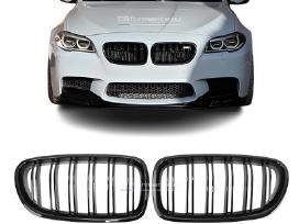 Bmw F10 F11 dvigubos grotelės blizgios juodos