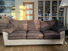 Minkšti svetainės baldai ir sofa