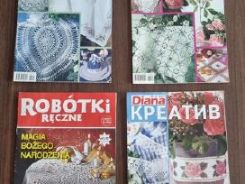 Keturi rankdarbių žurnalai - "Diana" ir "Robotki"