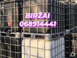 Plastikinės 1000 litrų talpos Ibc konteineriai