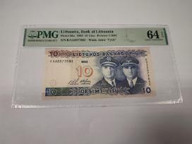 1993 m. 10 litų Pmg64 Kaa serija