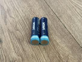 2x 18650 Li-ion baterijos su apsauga, 3500mah