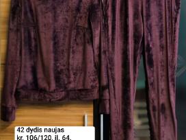 Laisvalaikio kostiumas veliūrinis bordo 42 dydis