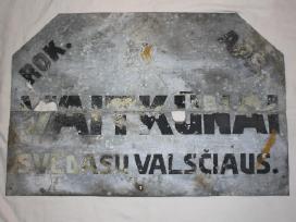 Trapukario Lietuvos Vaitkūnai kaimo Svėdasų iškaba