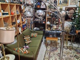 Vintažinis mid century modern chromo toršeras