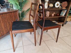 Vintažinės mid century palisandro masyvo kėdės