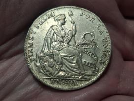 Peru 1 sol 1934 sidabras