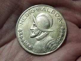 Panama 1/2 balboa 1967 sidabras
