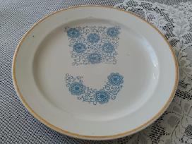 Didelė sena porcelianinė lėkštė skersmuo 35.2cm