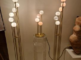 Vintažiniai mid century modern toršerai ir lempa