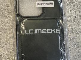 iPhone 15 pro max dėklas su nugarėlės priedu