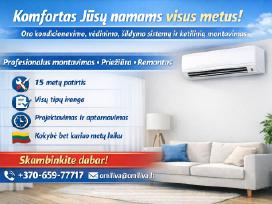 Oro kondicionierių montavimas, priežiūra, remontas