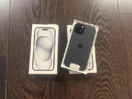Apple iPhone 15 128gb black Naujas garantija 12mėn