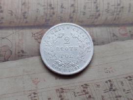 2 zlotai 1831 Lenkija - sukilimo moneta