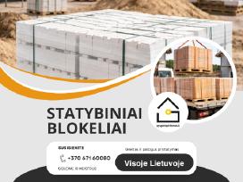 Statybiniai blokai: Bauroc, Silroc, Ytong ir kt.