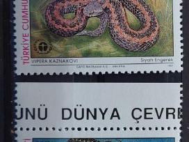 Turkija 1991 gyvates, švarus, Michel 2938-2941