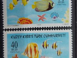 Kipras Turkijos 2000 žuvis, švarus, Michel 475-476