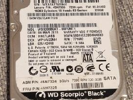 Wd Scorpio Black 320gb 7200rpm – greitas 2.5 HDD